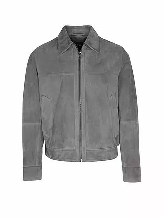 BOSS | Lederjacke H-MALBANO5 | grau